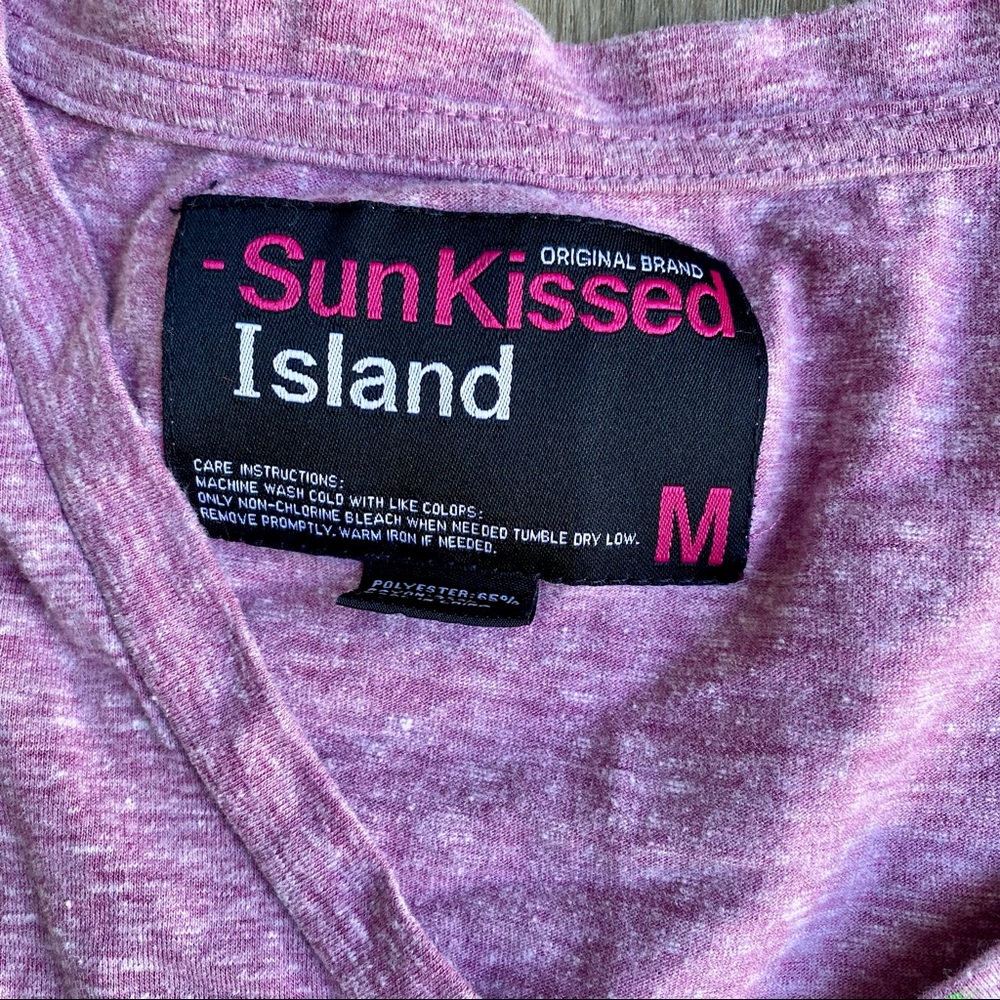 NBW SZ M SUNKISSED JAMAICA HEATHER PINK S/S TEE - Picture 2 of 5